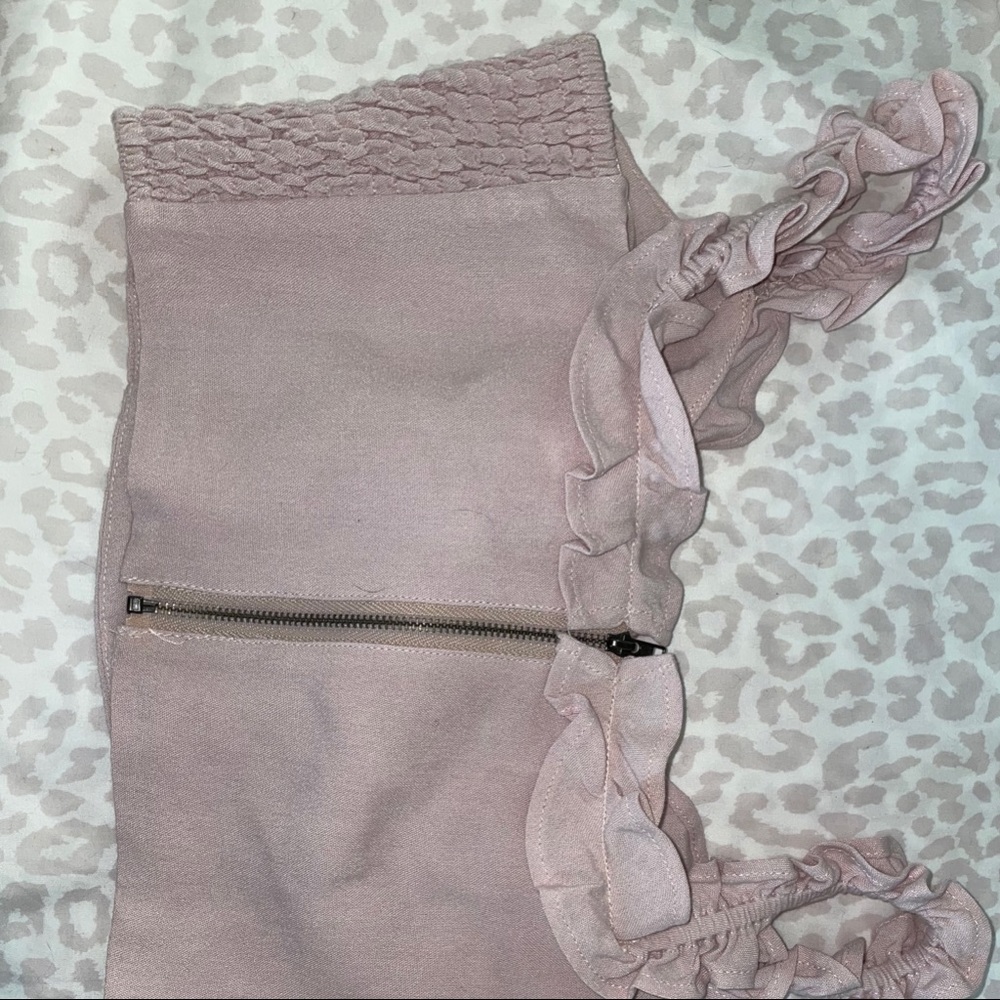 Cotton candy la crop top